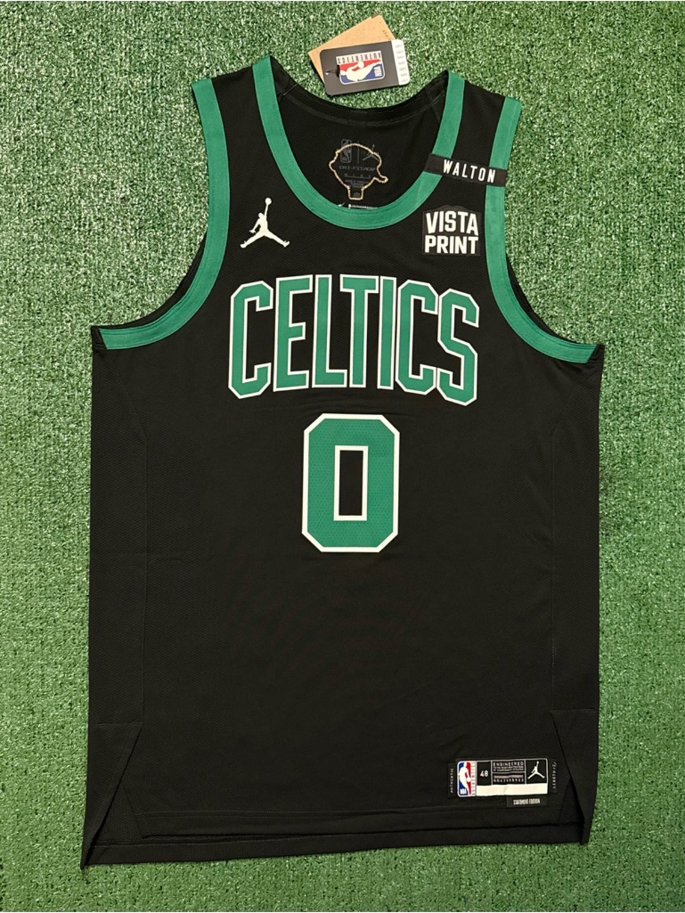 Authentic Jayson Tatum Boston Celtics Black Statement 2024 Finals Edition Jersey